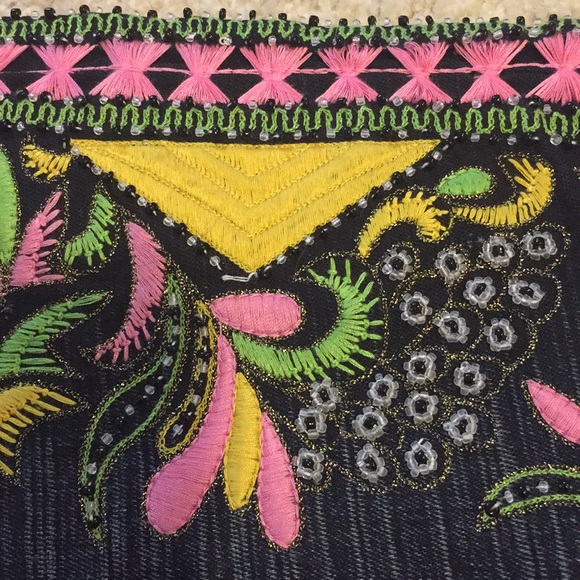 Christian LaCroix Absolutely Fabulous Fancy Decorated Denim Jeans NWOT - Picture 7 of 8